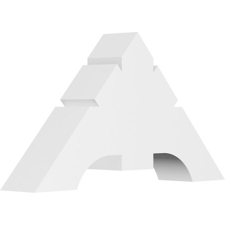 Ekena Millwork Vanguard Architectural Grade PVC Gable Bracket, 36"W x 19 1/2"H x 6"D x 6"F, 13/12 Pitch GBP036X20X0606VAN00
